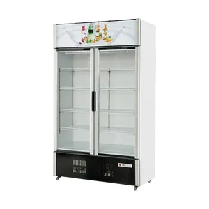 ใหม่มาถึงเครื่องดื่มแสดงตู้เย็นอุปกรณ์ทำความเย็นตู้เย็นเบียร์