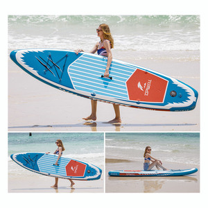 Tabla de paddle surf inflable de 10'6 x 32 x 6 para aguas oceánicas, unisex, de PVC, para stand up paddleboarding - Product Image 3