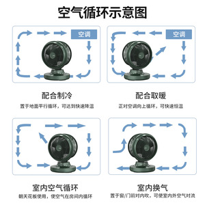 Electric <b>Fan</b> F510 8 Inch DC Desktop <b>Fan</b> With Remote Control Shaking <b>Head</b> Function For Home Office Use - Product Image 4
