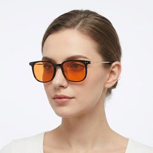 <span class=keywords><strong>Gafas</strong></span> de Juego con Lentes Transparentes Rojo Anaranjado, Anti-Reflejantes, de PC HD, con Bloqueo de Luz Azul, de Metal TR90, Modernas, al por Mayor - Product Image 2