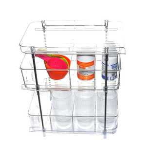 Organizadores de escritorio con divisores Organizador de maquillaje Estuches de exhibición de cosméticos para tocador de baño Escritorio de encimera - Product Image 4