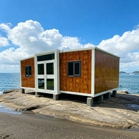 Maison conteneur préfabriquée moderne, portable, extensible et respirante, bâtiment de bureau modulaire tout-en-un, bureau à domicile, villa