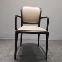 Fauteuil d'appoint luxueux rembourré, structure en bois massif, assise en tissu velours, mobilier moderne pour salon, restaurant, PISANO
