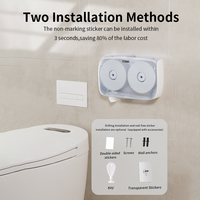 Dispenser Tisu Toilet Komersial CDWK Dispenser Kertas Gulungan Jumbo Ganda