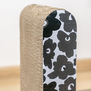 Fabricant Vente en gros Noir Motif ondulé Chat Scratcher Carton - Product Image 4