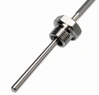 Sensor Suhu JUMO 902050/10-378-1001-1-6-100-104-11-2500/316 PT100 RTD dengan Probe Baja Tahan Karat