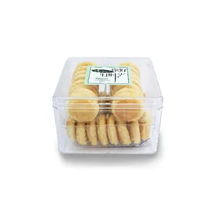 PS一次性透明塑料密闭食品储存容器/糖果盒/容器包装用于饼干