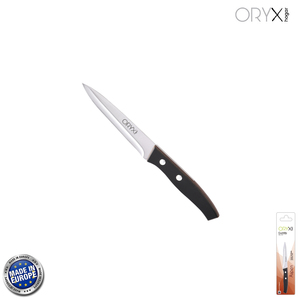 Coltello da cucina Aspen, lama in acciaio inossidabile, 12 cm, nero - Product Image 1