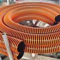 Tuyau nervuré en PVC renforcé de qualité minière |   Tuyau d'aspiration haute pression résistant à l'usure |   Tube de transfert sous vide industriel