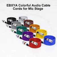 Cables de audio XLR macho y hembra codificados por colores Cable equilibrado XLR de transmisión de señal de alta pureza Cable de micrófono de 22AWG