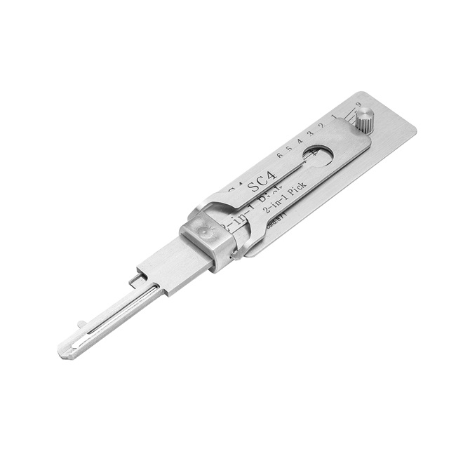 Super Tools 2-in-1 Right Lock Pick Side SC4 Locksmith Supplies for USA for Blank Keys