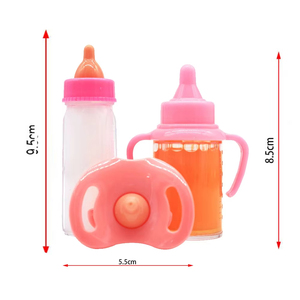 Set de Alimentación Mágica de Gran Tamaño, Cochecito de Juguete con Biberón, Chupete y Muñeca - Product Image 3