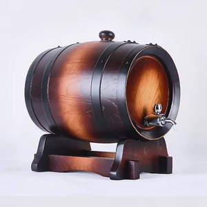 Mini Barril de Whisky de Madera de 3L - Barriles de Roble Carbonizado para Añejar Whisky, Bourbon, Cócteles, <span class=keywords><strong>Ron</strong></span>, Tequila, Vino Mead - Product Image 4