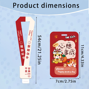 Wholesale of student hang tags with retractable square buckles, work <b>ID</b> card <b>holders</b>, and push-to-open protective card sleeves. - Product Image 2