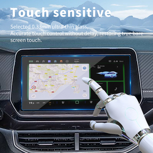 Protection d'écran pour <span class=keywords><strong>VW</strong></span> T-Cross 2026 CarPlay, film protecteur en verre trempé pour console centrale, autocollants de voiture, accessoires multimédias - Product Image 6
