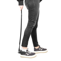 Calzador y Descalzador Largo de Mango de 76 cm (2 en 1), Calzadores y Descalzadores Modernos Negros KMINA K40001