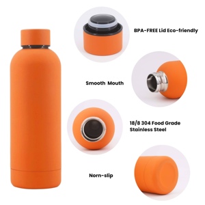 Bouteille d'eau isotherme en acier inoxydable de 500 ml, personnalisable, à prix réduit, pour le sport et le yoga, avec couvercle anti-fuite et poignée portable - Product Image 4