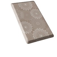 Tapis de cuisine carré en PVC imprimé numérique floral, moderne et minimaliste, antidérapant et résistant à la saleté, épaisseur 1,2 cm, anti-fatigue