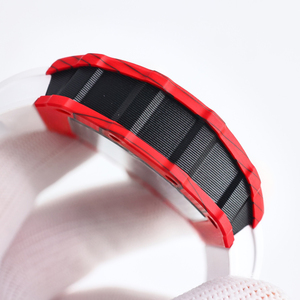 Reloj Automático RM Rojo Blanco 1201 de Fibra de Carbono, Reloj Deportivo Elegante y Moderno, Impresionante y Cómodo para Uso Activo Durante Todo el Día - Product Image 4