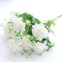 Bouquet de fleurs artificielles en soie, arrangements de fausses fleurs, tiges pour bouquet de mariée DIY pour décoration de mariage