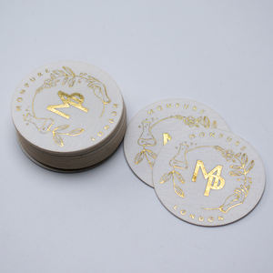 Adesivi adesivi in carta di cotone opaco in goffratura di lusso personalizzati per imballaggi - Product Image 5