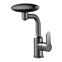 Robinet de lavabo moderne 3 voies avec modes pluie et eau potable, pivotant à 360°, mitigeur monotrou pour salle de bain et lavage des cheveux
