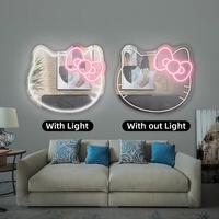 Enseigne en néon à miroir LED pour selfie murale personnalisée Drop Ship