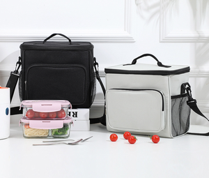 Sac isotherme Huidu à double compartiment en aluminium, sac de transport pour pique-nique, glacière à double étage, capacité 24L pour plats à emporter - Product Image 4