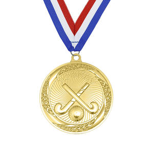 3D Hockey Tournament Gold Silver Bronze <b>Metal</b> Medals-Durable Plated Sports Event Awards - Product Image 2