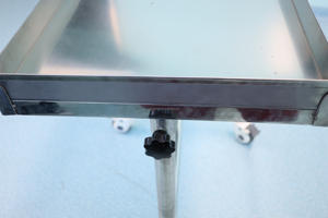 병원용 높이 조절 가능 스테인리스 스틸 수술용 마요 테이블 스테인리스 스틸 이동식 의료 카트 - Product Image 2