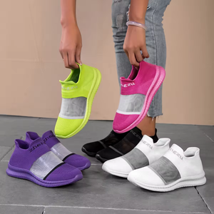 Nouvelles chaussures décontractées respirantes 2025 pour hommes et femmes, baskets confortables à semelles compensées lumineuses, style marche, pour l'été - Product Image 1