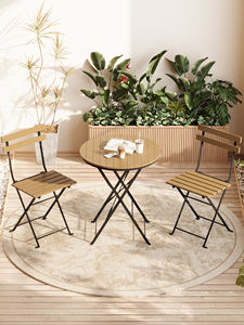 Ensemble <span class=keywords><strong>de</strong></span> table <span class=keywords><strong>de</strong></span> chaise pliable en <span class=keywords><strong>fer</strong></span> <span class=keywords><strong>forgé</strong></span> populaire pour une utilisation extérieure pour les petites cours jardins Tables basses entrées <span class=keywords><strong>de</strong></span> magasin <span class=keywords><strong>de</strong></span> thé au lait - Product Image 5