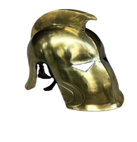 Casco de Caballero Medieval de Alta Calidad, Metal Pulido, Talla Adulto, Imitación Antigua, para Exhibición en Casa