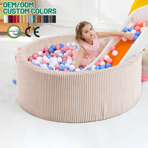 <span class=keywords><strong>Piscine</strong></span> à balles de jeu molles de haute qualité matériaux de fosse à balles rondes écologiques en velours côtelé pour bébé en mousse - Product Image 4
