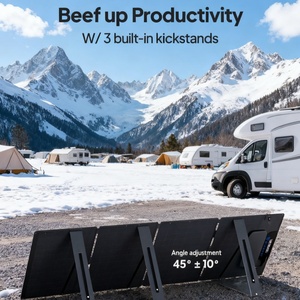 Advanced 60W Foldable Monocrystalline Silicon Black <b>Solar</b> <b>Panel</b> <b>Portable</b> Power Station 23.4% Efficiency Multiple Output <b>Solar</b> - Product Image 4