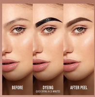 Teinture et Masque Sourcils Crème Douce Marque Blanche Longue Tenue Imperméable Séchage Rapide Formule Légère et Nourrissante