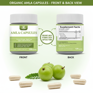 Integratore Naturale di Estratto di <span class=keywords><strong>Amalaki</strong></span>, Estratto di Amla, Integratore Naturale di Vitamina C con Antiossidanti, Polifenoli, Capsule di Frutto di Amla - Product Image 2