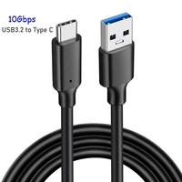 Kabel Data USB3.2 Ke Tipe C 10Gbps 3A 60W Usb 3.2 Ke Usb C Tipe-c Kabel Pengisian Cepat 0.3M 0.5M 1M 2M 3M