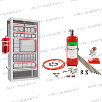 Système d'extinction d'incendie Pri-Safety Clean Gas Novec1230 FK-5112 FM200 Hfc 227ea pour armoires électriques, provenant de l'usine