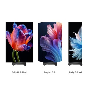 Pantalla LED Plegable P2.5 GOB de Doble Cara, Precio de Fábrica, Pantalla LED Digital Tríptica para Publicidad en Interiores - Product Image 5