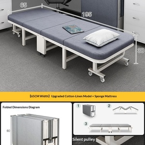 Складная кровать HS HSYZC090: идеальное решение для офиса, обеденного перерыва, отдыха дома. Односпальная, компактная, портативная, простая в использовании. - Product Image 6