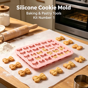 Molde de Silicona con Forma de Lazo de 36 Cavidades, Antiadherente, para Chocolate, Gomitas, Dulces, Repostería, Manualidades con Resina Epoxi - Product Image 1