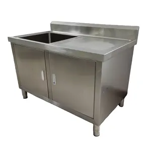 Vendite calde lavello in acciaio inox da tavolo di Lavaggio Lavandino con Cabinet commercio assurance fornitore