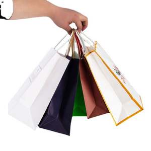 Bolsa de Papel Kraft para Tienda de Ropa, Bolsa de Regalo, Bolsa de Papel para Café, Leche y Té al por Mayor, Impresión de Logotipo - Product Image 2