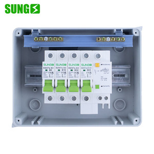 IP65 PV không thấm nước MCB 3P + RCD 1P Bộ Ngắt Mạch 3Way màu xanh lá cây HT-8 AC hộp phân phối thiết bị chuyển mạch Loại sản phẩm - Product Image 3