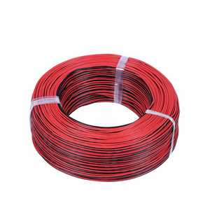 Cable de altavoz de Audio plano de alta calidad de 2 núcleos transparente Rojo Negro paralelo CCA COBRE aislamiento de PVC cables eléctricos trenzados - Product Image 4