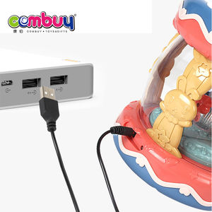 Carosello Musicale Luminoso Colorato Giocattolo Educativo per Bambini Tamburo a Mano - Product Image 3