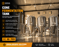 Fermenteur conique sous pression 30HL SUS304, cuve de fermentation de bière nettoyable par CIP, pour brasserie artisanale