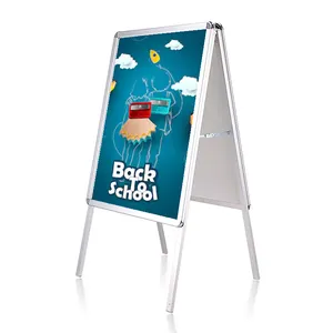 Personalizzato Pieghevole A Doppia Faccia Bordo di UN Telaio Sideway Segno per poster con cornice 24x36