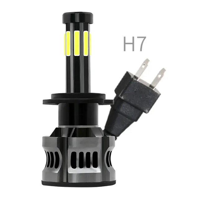 Canbus 8 Sides Led Headlights H11 H7 Led Headlight Bulbs 65W 360 Led Headlight Motorcycle Car Auto Lighting System